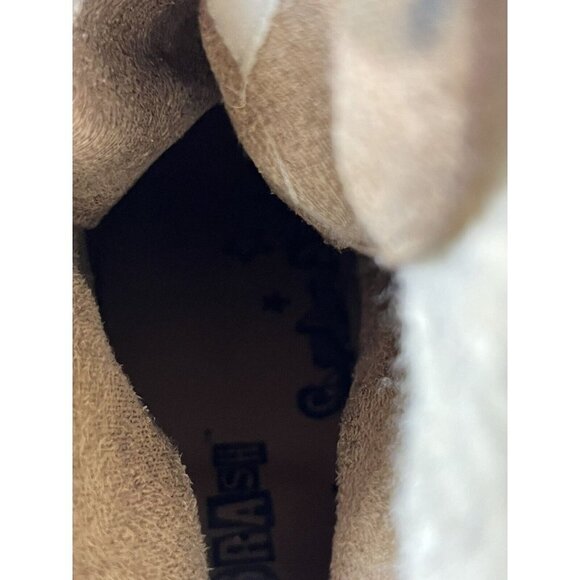 Women’s Brash Moto Boots Size 6 1/2 Sherpa Trim platform - Picture 11 of 15